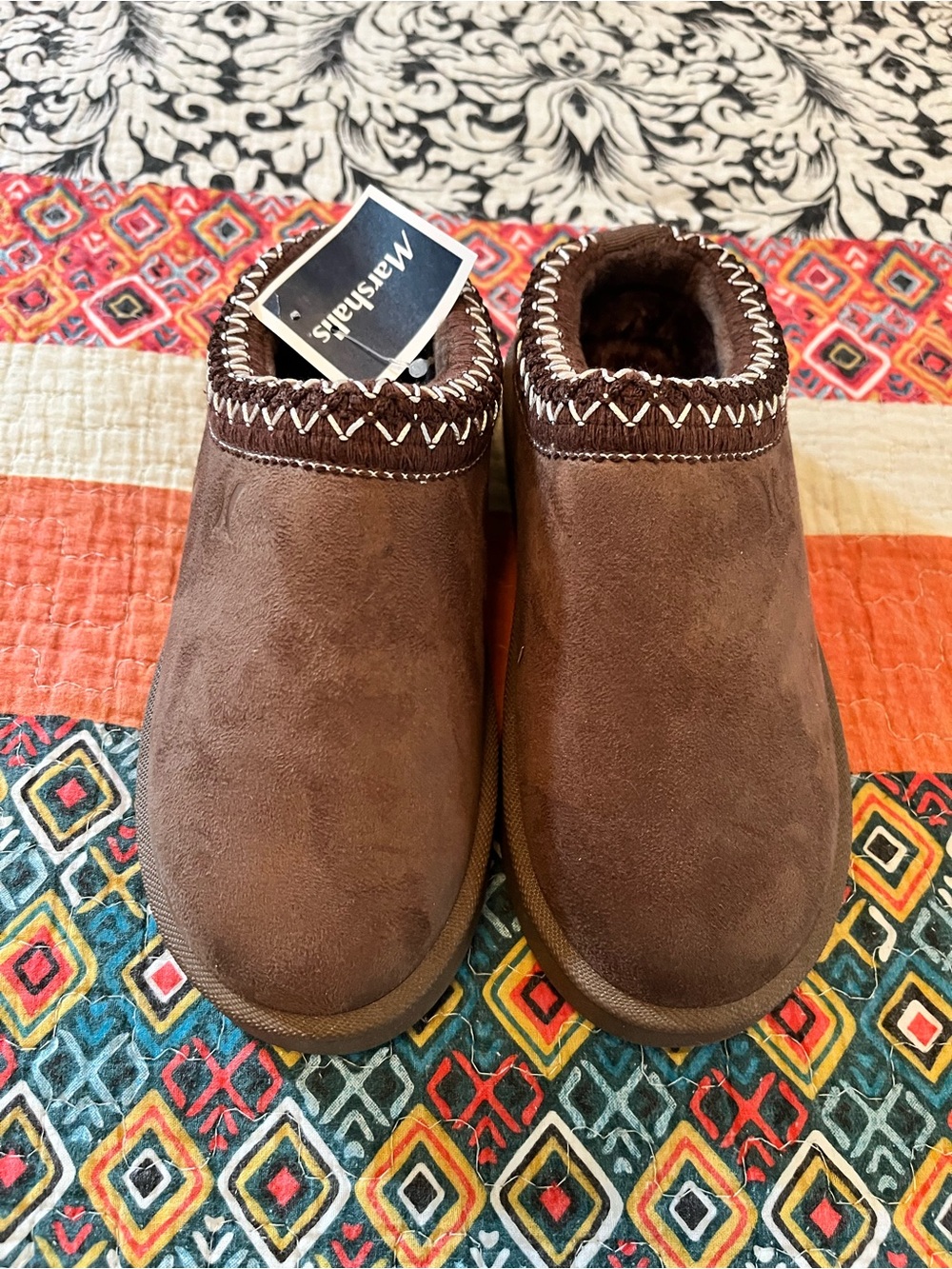Hurley Brown Kids Slip-On Cozy Shoes
